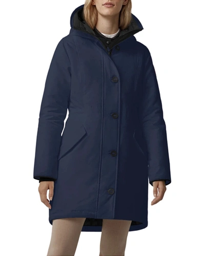 Canada Goose Rossclair Down Parka In Blue