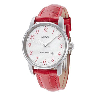 Mido Women's Baroncelli 29mm Automatic Watch In Silver