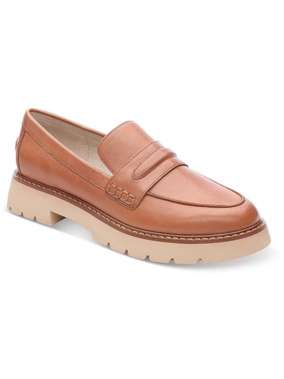 SANCTUARY WESTSIDE WOMENS LEATHER SLIP-ON LOAFERS