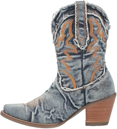 Pre-owned Dingo Blue Y'all Need Dolly Women's 9 Inch Western Boots Di950-blue
