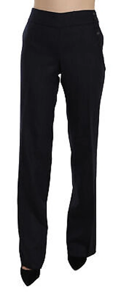 Pre-owned Costume National C'n'c  Pants Black High Waist Straight Trouser It42/ W33 /m $500