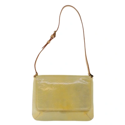 Pre-owned Louis Vuitton Thompson Street Patent Leather Shoulder Bag () In Yellow