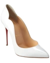 Christian Louboutin Hot Chick Scallop Pointed Toe Pump In White