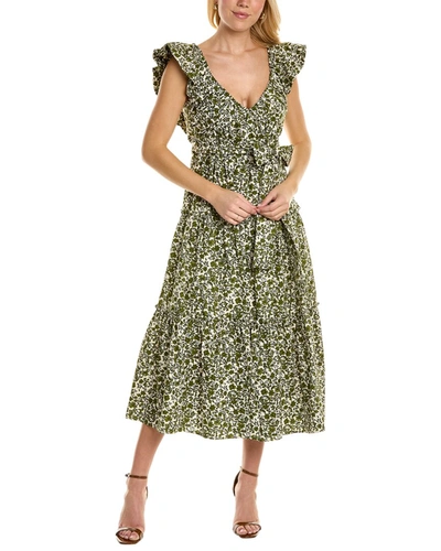 Opt O. P.t. Belted Maxi Dress In Green