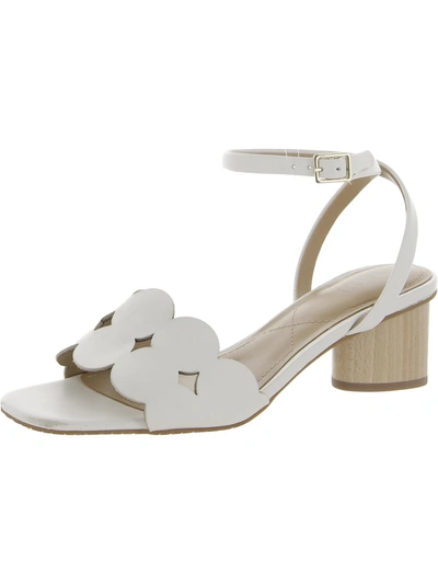 Nydj Gilbert Womens Cut-out Square Toe Heels In White