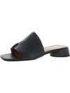 Franco Sarto Loran Stacked Heel Slide Dress Sandals In Black