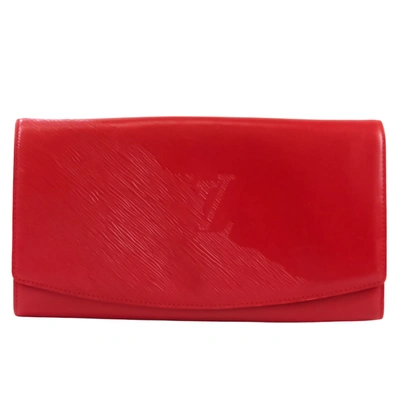 Pre-owned Louis Vuitton Opéra Leather Clutch Bag () In Red