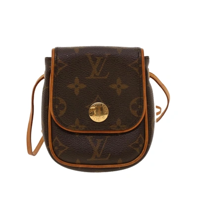 Pre-owned Louis Vuitton Cancun Canvas Clutch Bag () In Brown