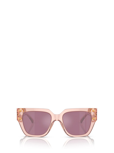 Versace Eyewear Square Frame Sunglasses In Pink