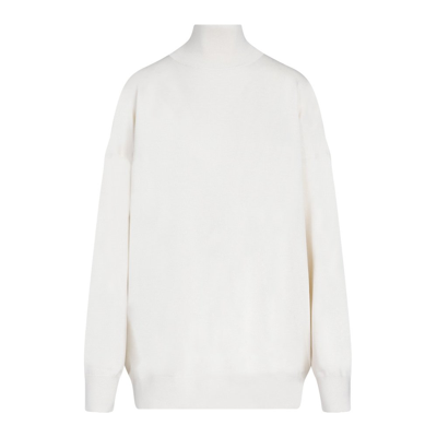 The Row Turtleneck Sweater In White