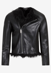 Comme Des Garçons Homme Deux Faux Leather Jacket In Black