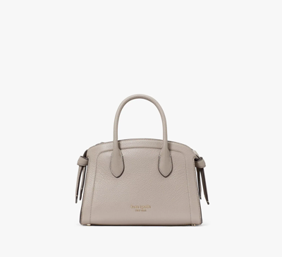 Kate Spade Knott Mini Zip-top Satchel In Warm Taupe