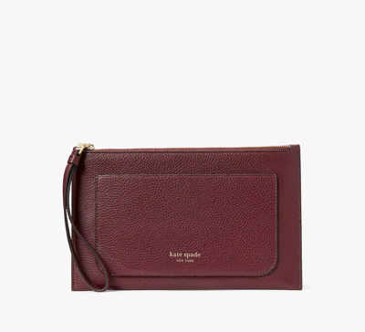 Kate Spade Ava Wristlet In Cordovan