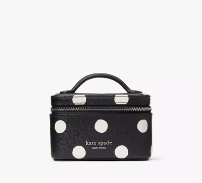 Kate Spade Morgan Sunshine Dot Jewelry Case In Black