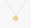 Kate Spade Fine Meant To Be Heart Pendant In Gold