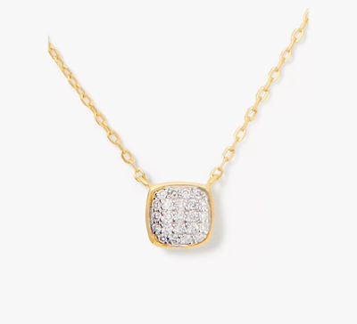 Kate Spade Fine Time To Shine Pavé Diamond Pendant In Gold