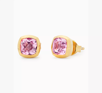 Kate Spade Fine Time To Shine Gem Studs In Pink Sapphire