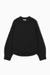 Cos Chunky Pure Cashmere Crew-neck Jumper In Black