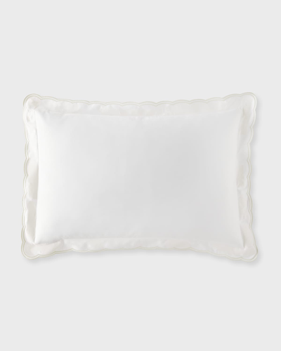 Ralph Lauren Malin Scallop Cotton Sateen Sham In White