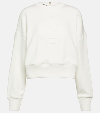 GUCCI INTERLOCKING G COTTON JERSEY SWEATSHIRT