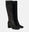 GIANVITO ROSSI JOELLE SUEDE KNEE-HIGH BOOTS