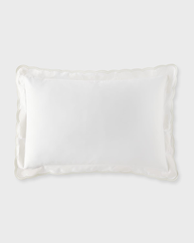 Ralph Lauren Malin Scallop Cotton Sateen Sham In Platinum