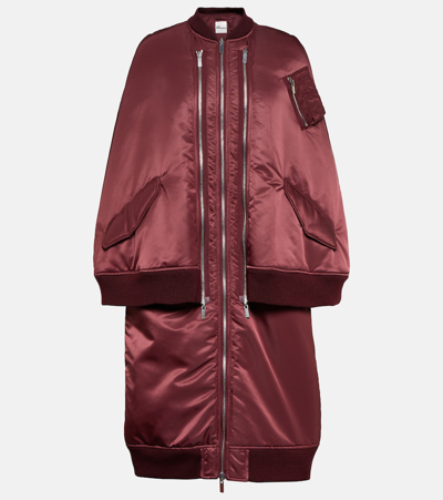 Noir Kei Ninomiya Puffer Coat In Red