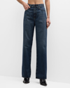 Ag Hattie High Waist Ankle Wide Barrel Leg Jeans In Palace