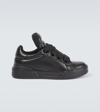Dolce & Gabbana Nappa Leather Mega Skate Sneakers In Black