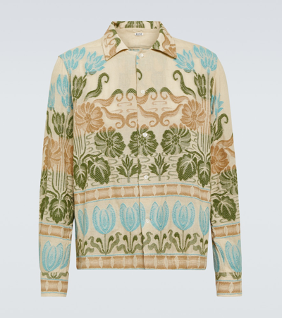 Bode Tulipa Printed Cotton Shirt In Multicoloured
