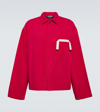 Jacquemus La Chemise De-nimes Cotton Shirt In Red