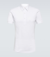 Orlebar Brown Sebastian Cotton Pique Polo Shirt In White