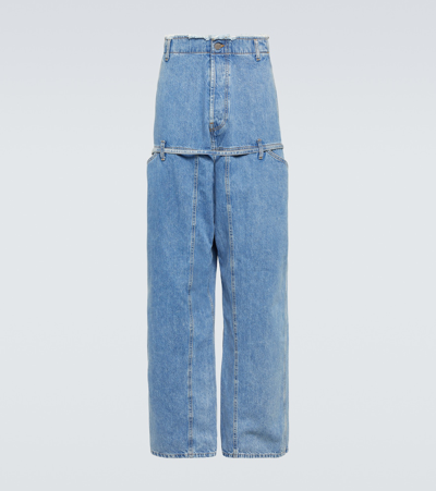 Jacquemus Le De Nîmes Wide-leg Jeans In Blue