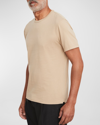 Vince Garment Dyed Crewneck Tee In Washed Pinot Vino