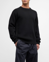 Jil Sander Black Crewneck Sweater In Black