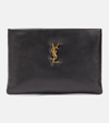 SAINT LAURENT CALYPSO SMALL LEATHER POUCH