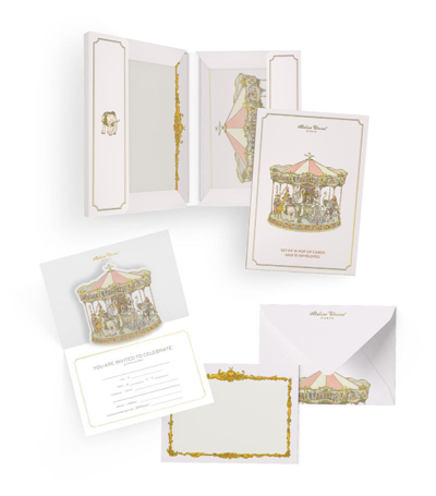 Atelier Choux Carousel Stationery Set In White