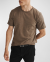 Rag & Bone Classic Flame Slub Cotton T-shirt In Taupe