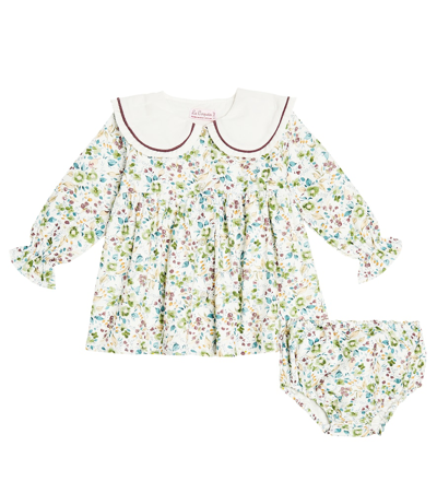 La Coqueta Baby Calista Dress And Bloomers Set In Multicoloured