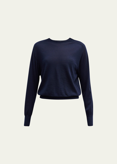 The Row Exeter Cashmere Sweater In Royal Blue