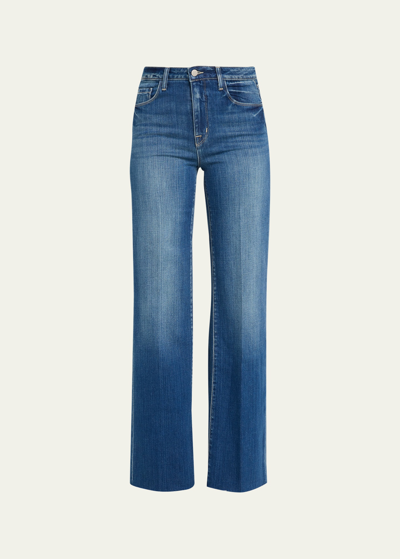 L Agence Scottie High Rise Wide Leg Jeans In Hayward