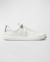 TORY BURCH HOWELL BICOLOR DOUBLE T LOW-TOP SNEAKERS
