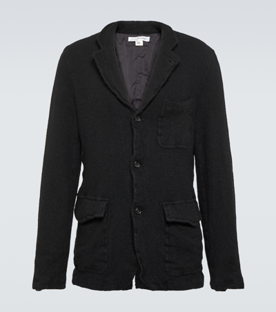 Comme Des Garçons Shirt Wool-blend Jacket In Black