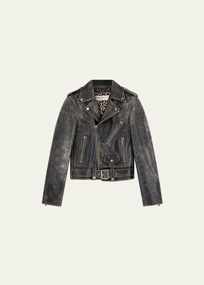 GOLDEN GOOSE GOLDEN BULL LEATHER JACKET
