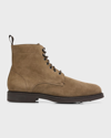 Aquatalia Bernardo Water Repellent Combat Boot In Flint