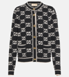 Gucci Gg Jacquard Wool Bouclé Cardigan In Multi