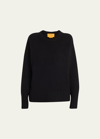 Guest In Residence Cozy Cashmere Crewneck Sweater In Black