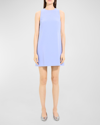 Theory Mini Shift Dress In Grotto