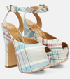 VIVIENNE WESTWOOD VARGAS CHECKED LEATHER PLATFORM PUMPS