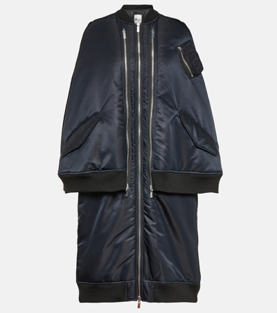 Noir Kei Ninomiya Zipped Padded Coat In Black